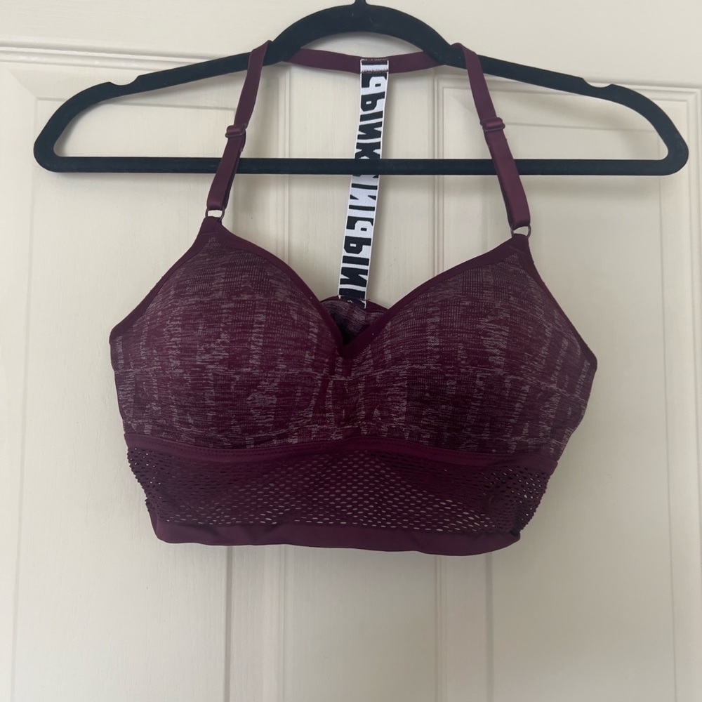 Women's Burgundy Sports Bra